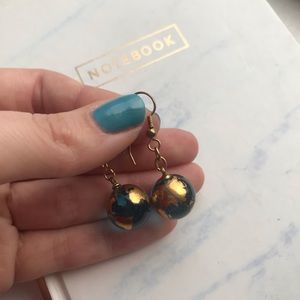 Adorable globe earrings
